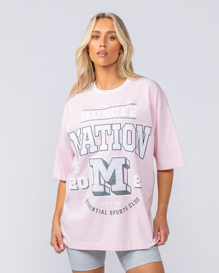 Sporting Club Oversized Tee - Soft Pink-T-Shirts-XS-1124205SFTP-XS-MNAPPRL35275-7-Muscle Nation