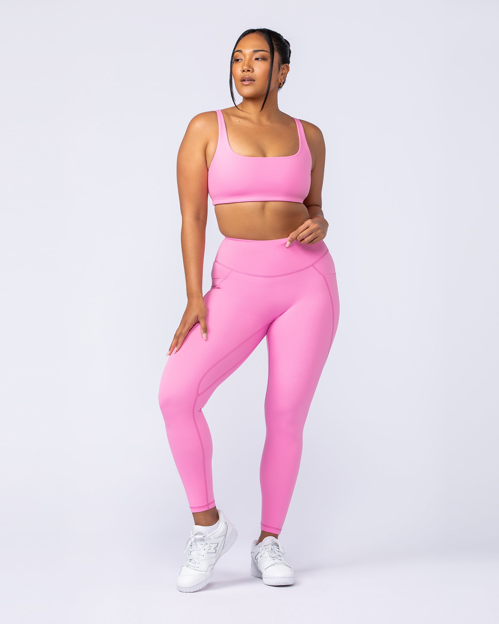 Fundamental Bra - Hollywood Pink-Sports Bras-XXS-112410HWPNK-XXS-MNAPPRL32992-6-Muscle Nation