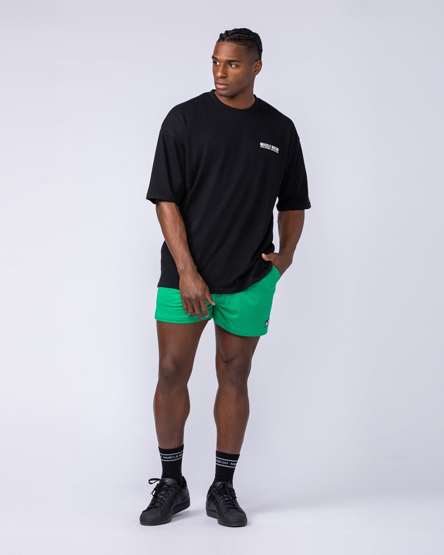 Lay Up 3.5" Shorts - Clover-Shorts-S-112462CLVR-S-MNAPPRL35403-6-Muscle Nation