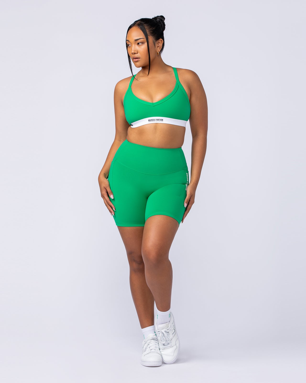 Core Pocket Bike Shorts - Clover-Shorts-XXS-112439CLVR-XXS-MNAPPRL33388-6-Muscle Nation