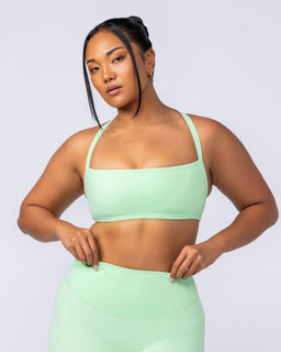Freedom Bralette Lime Splice - Muscle Nation women's bralette