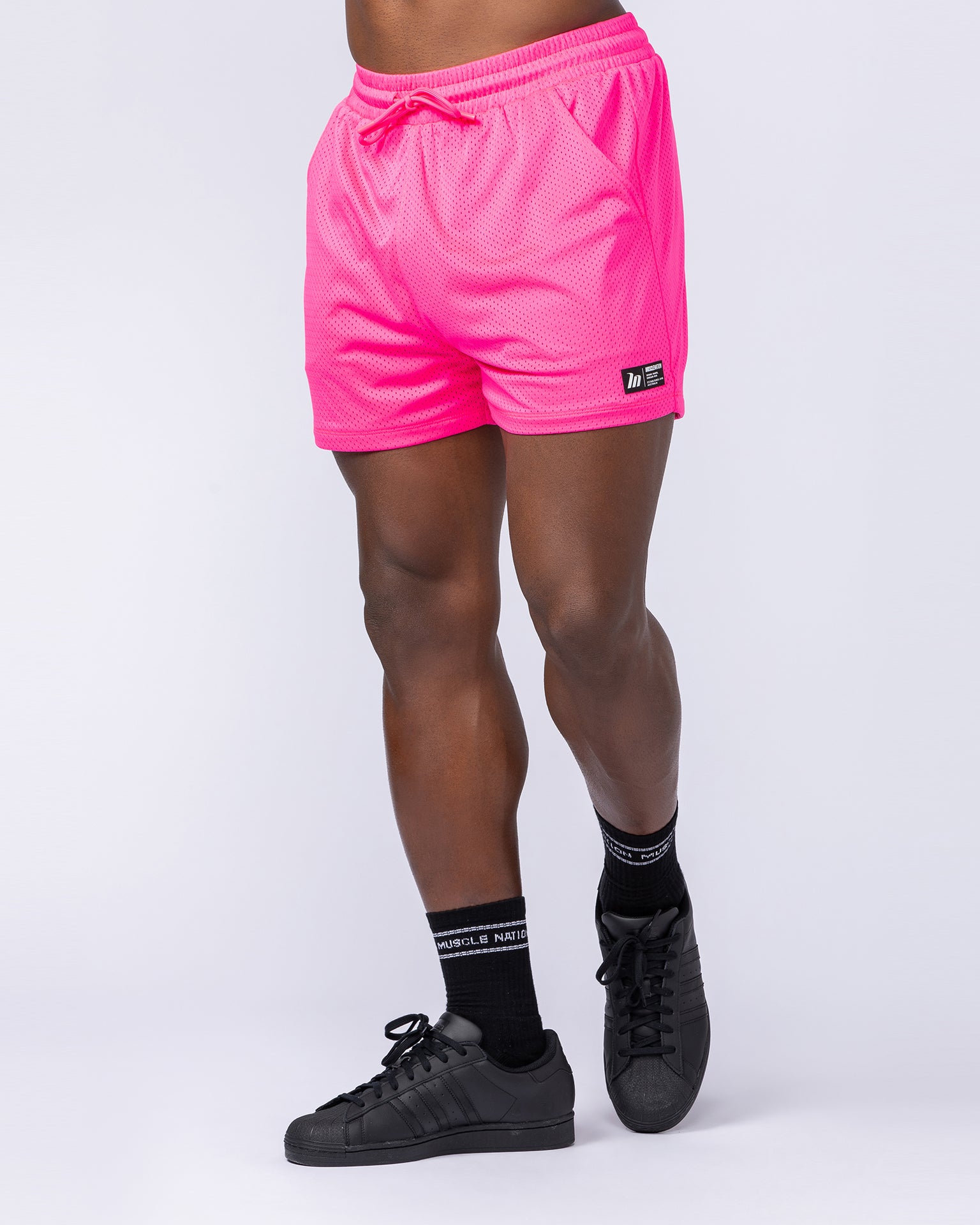 Lay Up 3.5" Shorts - Bright Pink-Shorts-S-112462BRGTPNK-S-MNAPPRL35396-3-Muscle Nation