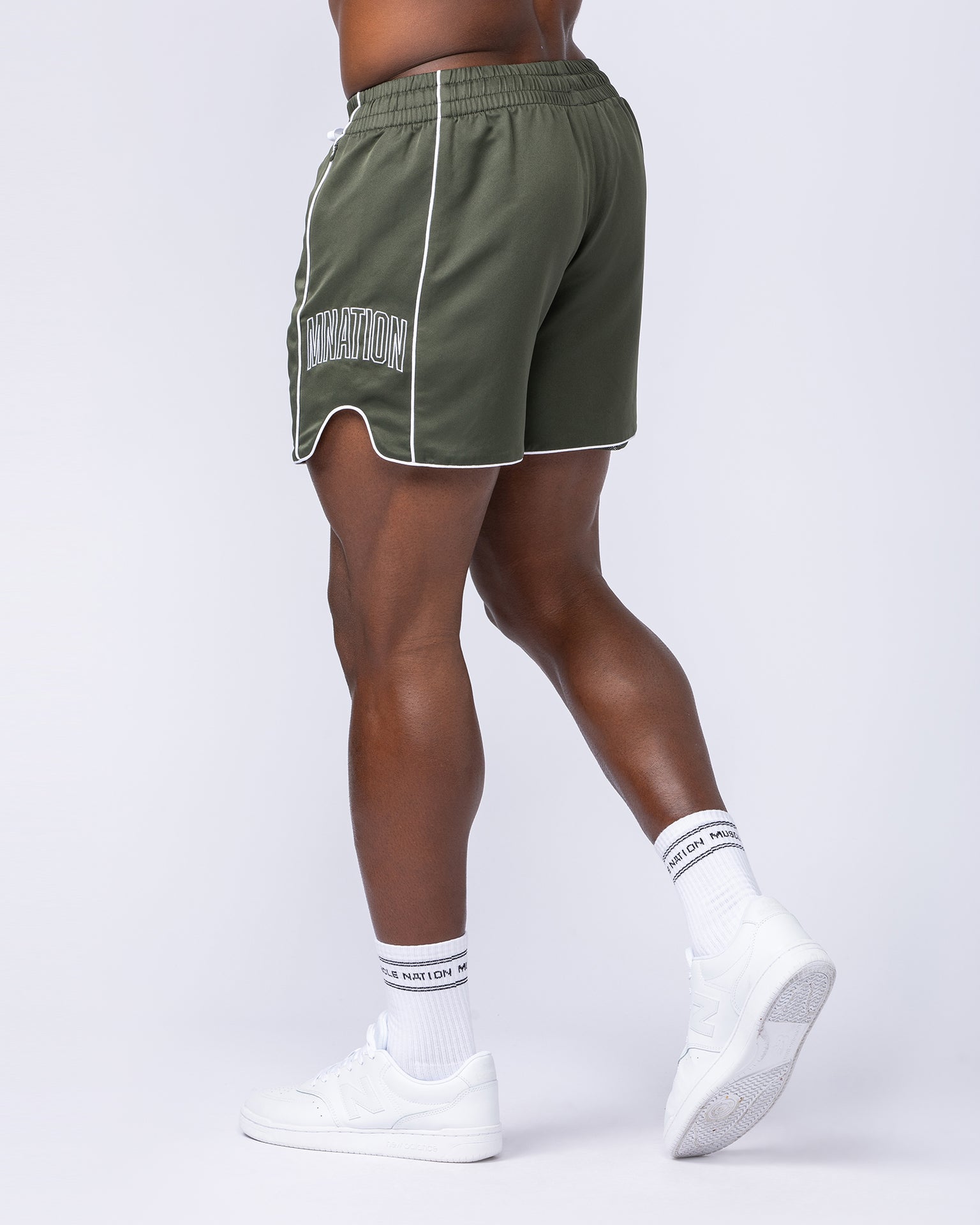 Round House 5" Shorts - Dark Khaki-Shorts-S-112463DKHAKI-S-MNAPPRL35634-4-Muscle Nation