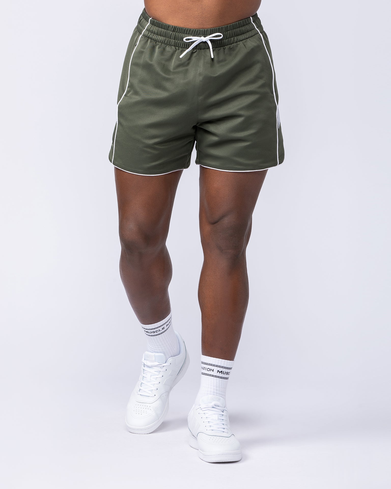 Round House 5" Shorts - Dark Khaki-Shorts-S-112463DKHAKI-S-MNAPPRL35634-2-Muscle Nation