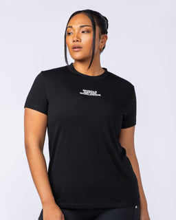 Global Training Tee Black - Muscle Nation women's gym tee