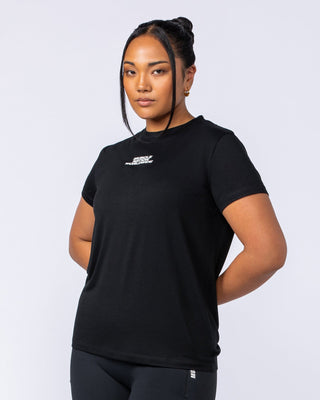 Global Training Tee Black - Muscle Nation women's gym tee, view 2