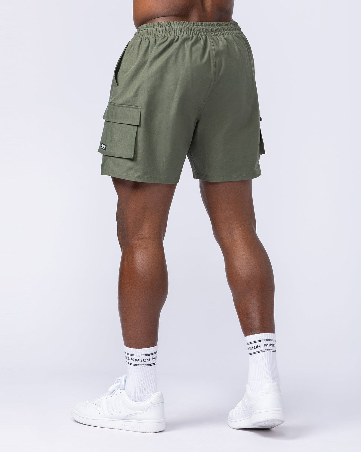 Daily Cargo 5" Shorts - Dark Khaki-Shorts-S-042346DKHAKI-S-MNAPPRL24161-4-Muscle Nation