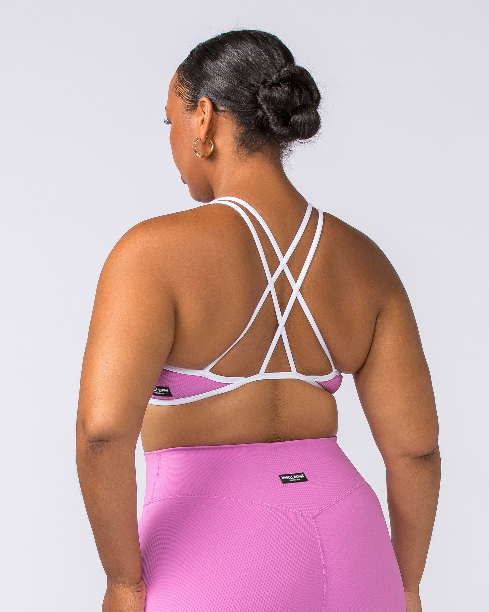 Curves Rib Bralette - Fondant Pink-Bralettes-XS-112373FONPNK-XS-MNAPPRL27751-4-Muscle Nation