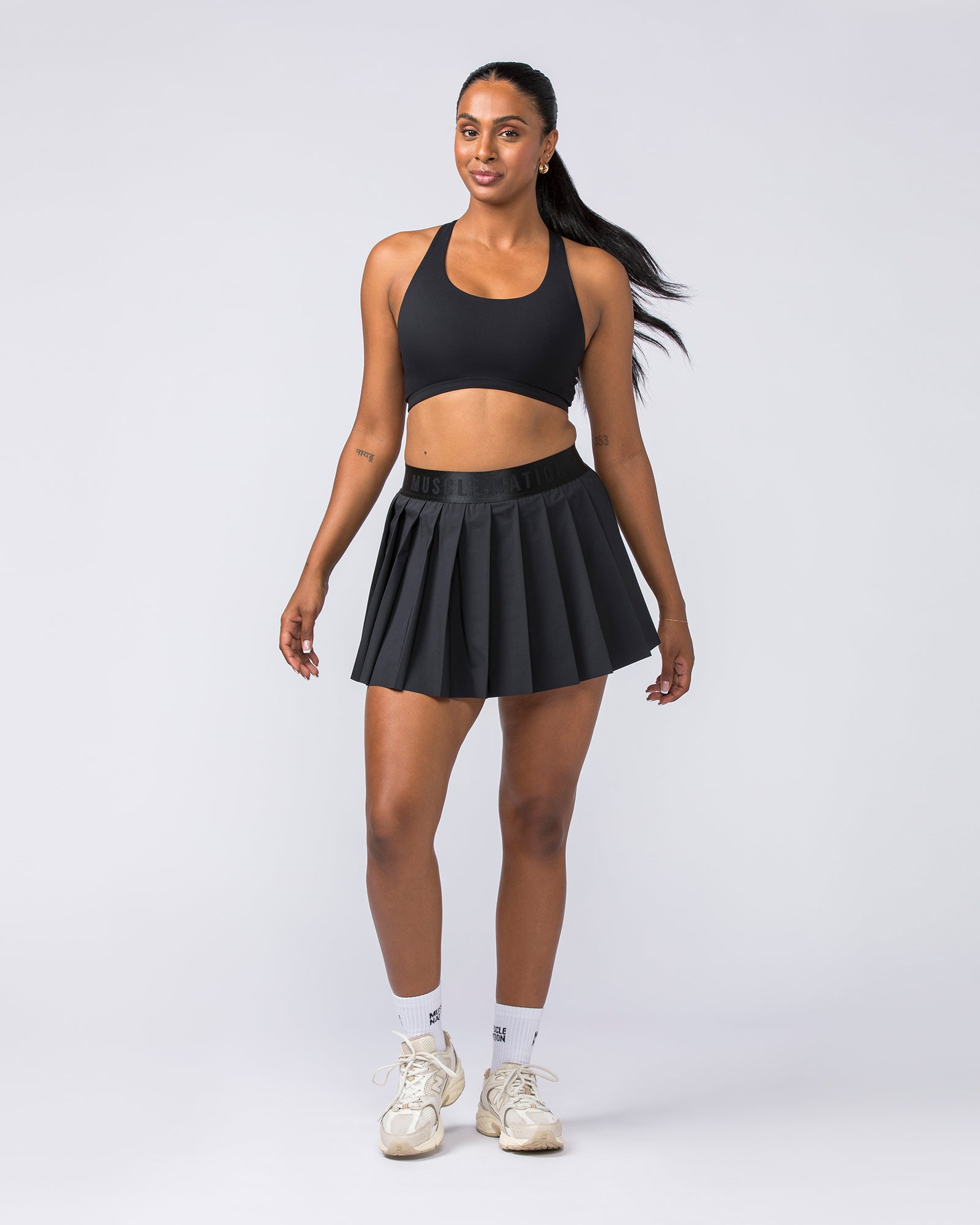 Essential Skort - Black-Skort-XXS-112317BLK-XXS-MNAPPRL26818-7-Muscle Nation