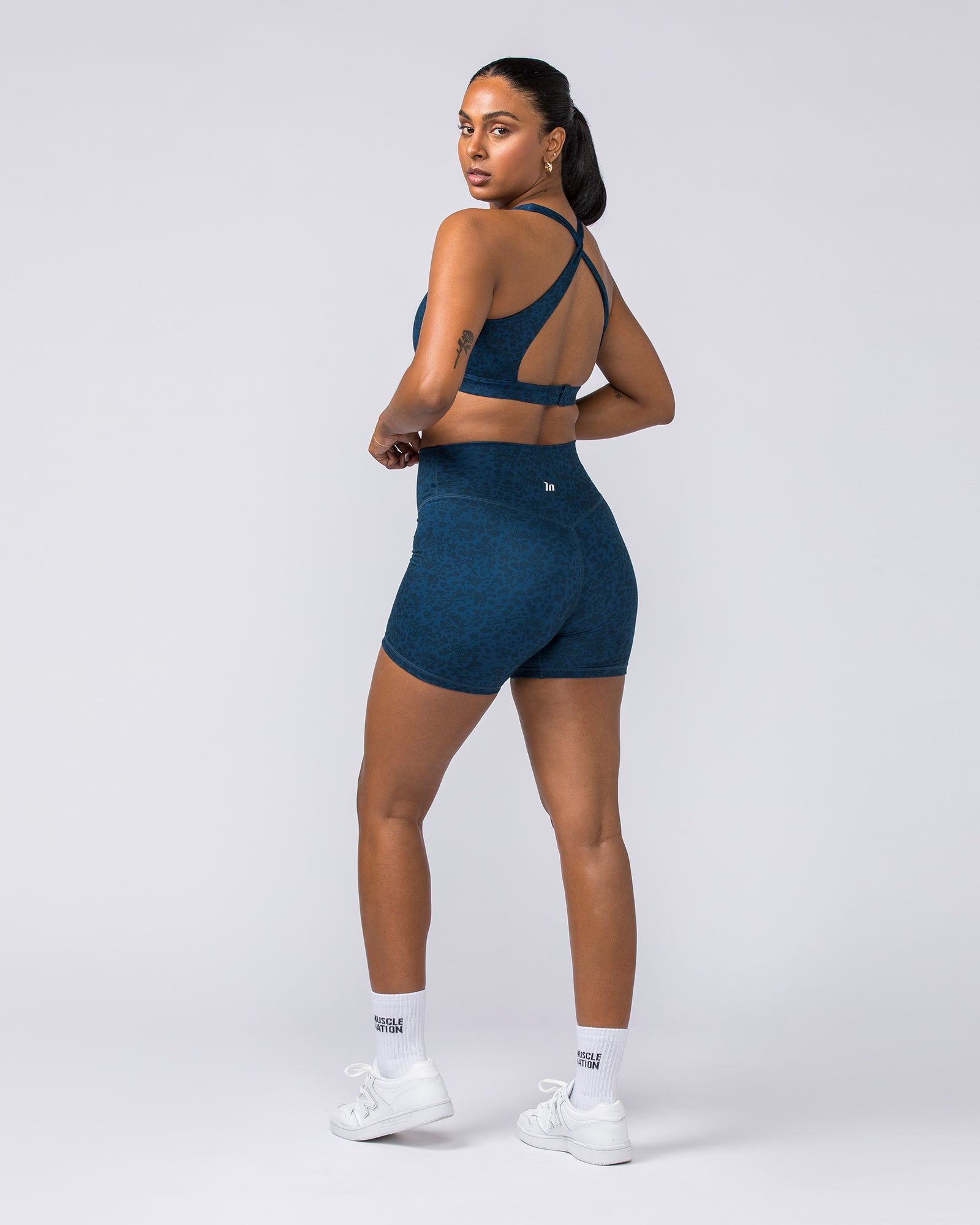 Zero Rise Everyday Midway Shorts - Pacific Abstract Print-Shorts-XXS-112308PACIFICAB-XXS-MNAPPRL26704-6-Muscle Nation