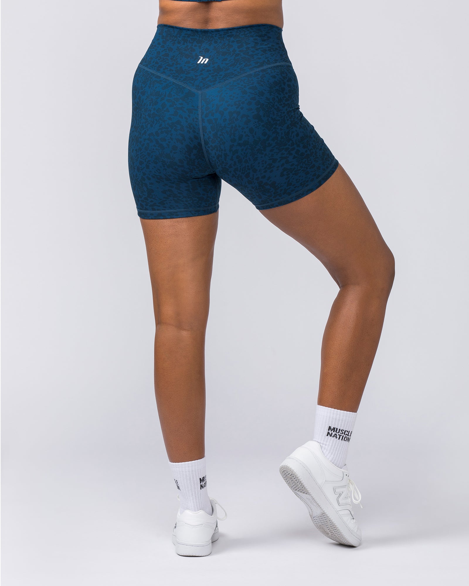 Zero Rise Everyday Midway Shorts - Pacific Abstract Print-Shorts-XXS-112308PACIFICAB-XXS-MNAPPRL26704-5-Muscle Nation