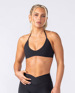 Base Halter Bralette - Black