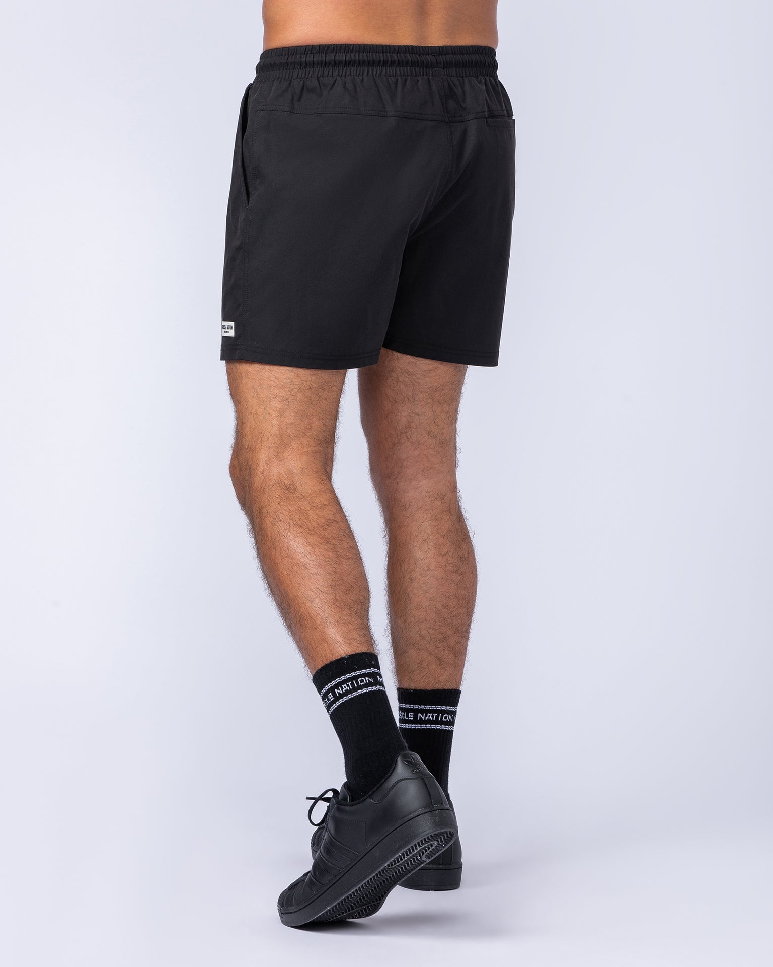 Daily 4" Shorts - Black-Shorts-S-112482BLK-S-MNAPPRL35529-3-Muscle Nation