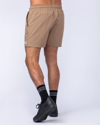 Daily 4" Shorts - Tan-Shorts-S-112482TAN-S-MNAPPRL35522-2-Muscle Nation