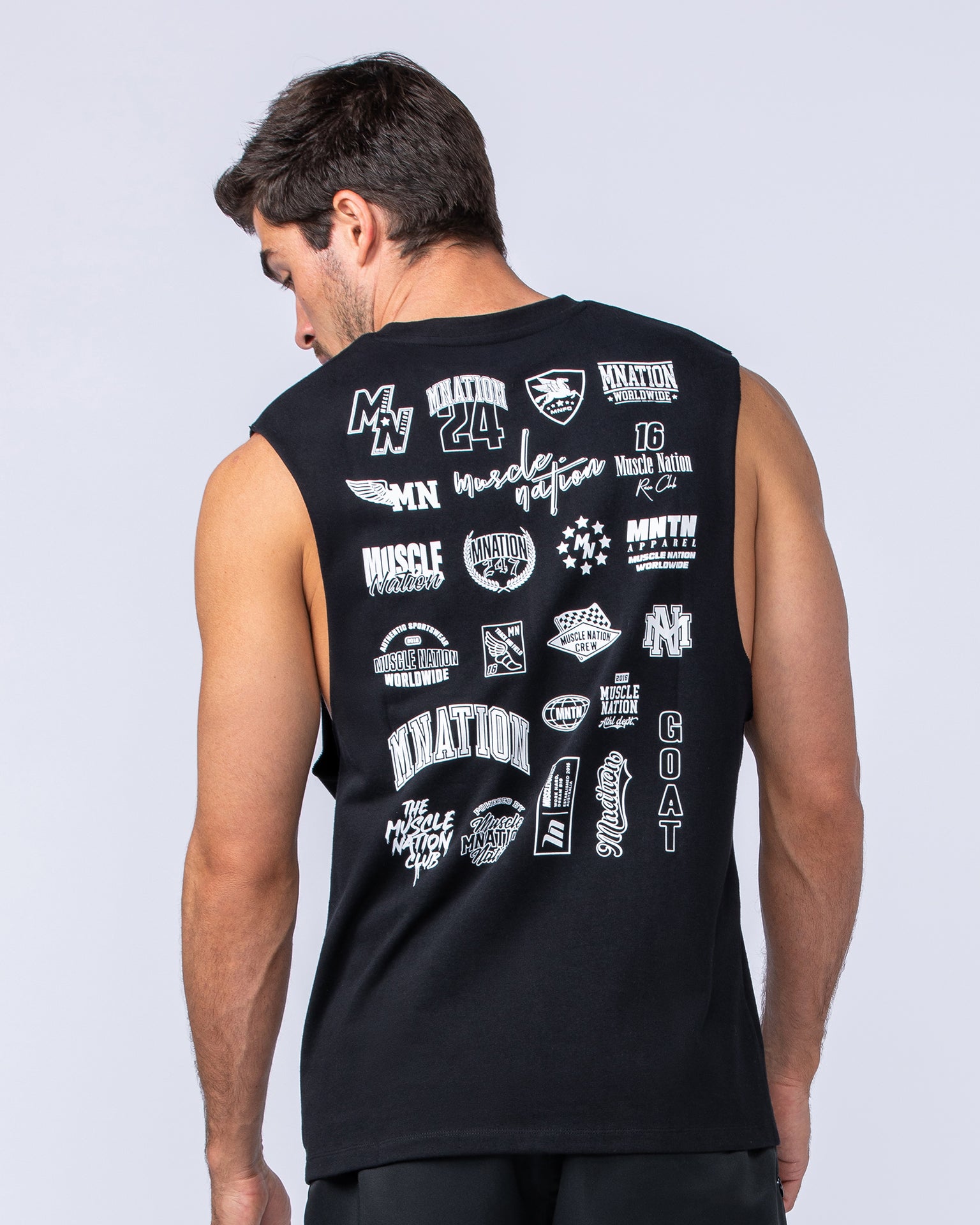 Arena Muscle Tank - Black-Singlets & Tanks-S-112470BLK-S-MNAPPRL34933-3-Muscle Nation