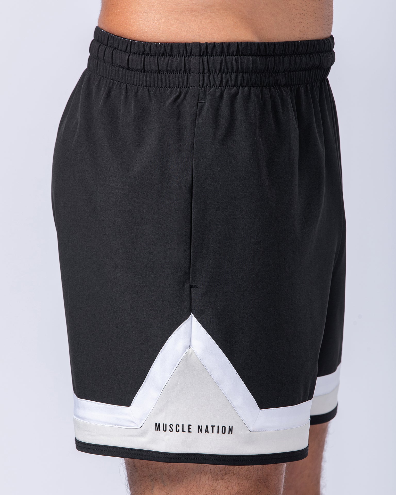 Player 4" Active Shorts - Black-Shorts-S-112429BLK-S-MNAPPRL35543-3-Muscle Nation