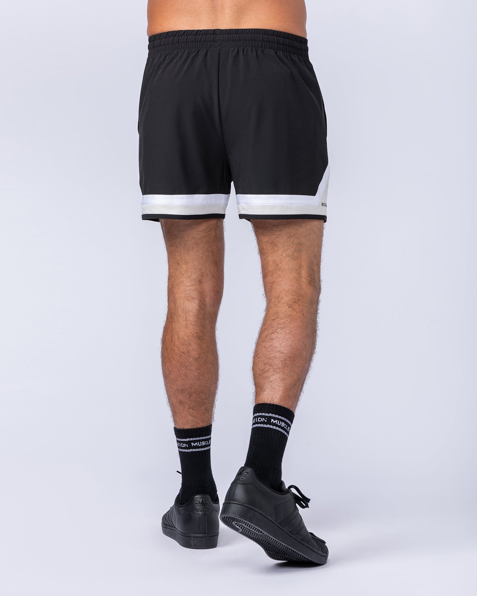 Player 4" Active Shorts - Black-Shorts-S-112429BLK-S-MNAPPRL35543-6-Muscle Nation