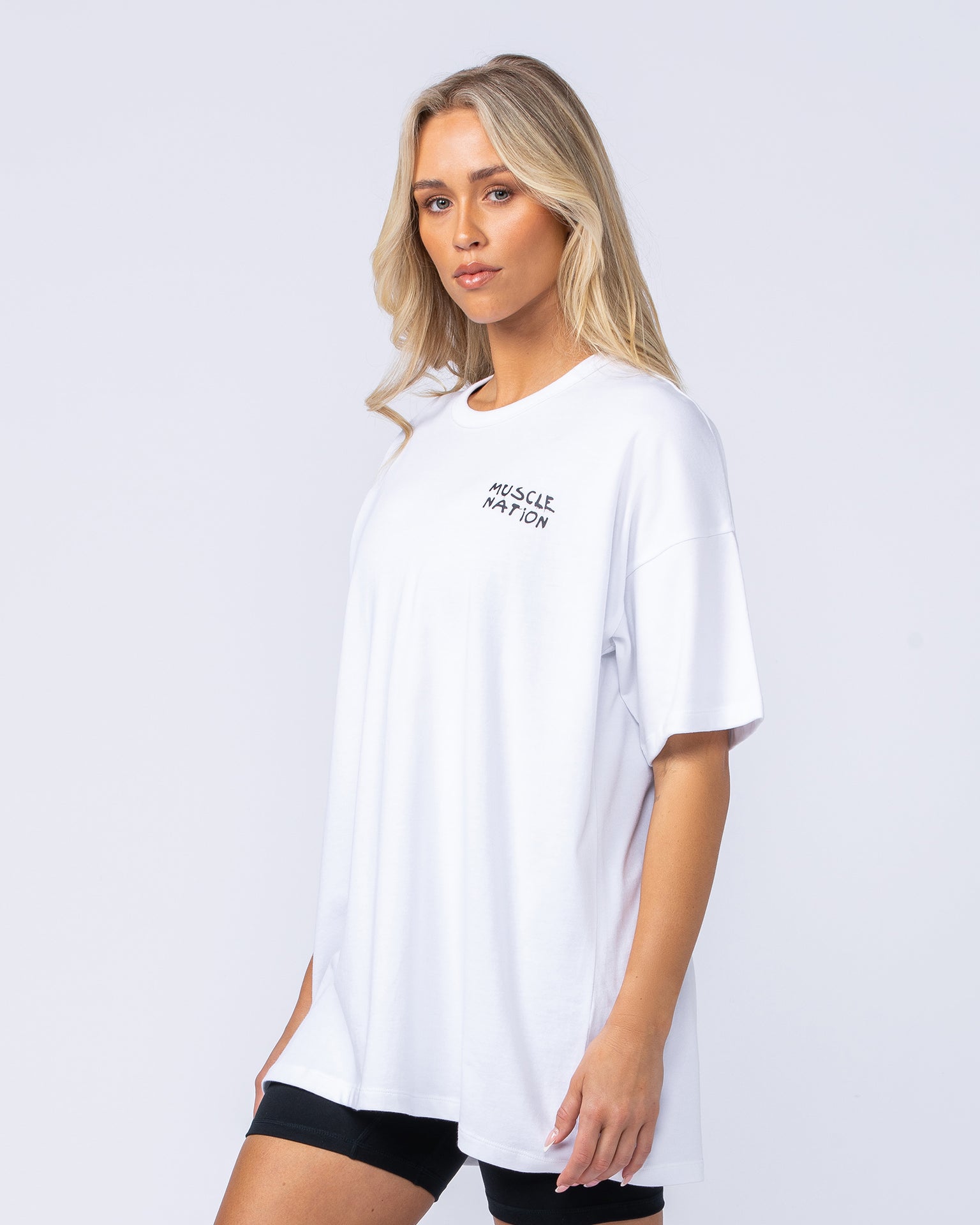 Need Money Oversized Tee - White-T-Shirts-XXS-1124114WHT-XXS-MNAPPRL34685-3-Muscle Nation