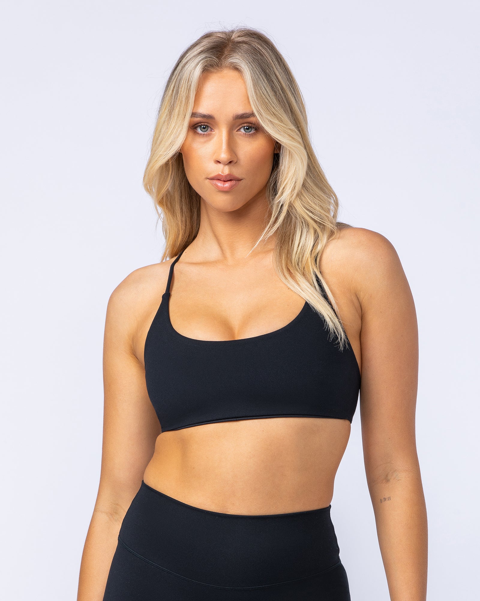 Strike Bralette - Black-Bralettes-XXS-112407BLK-XXS-MNAPPRL32920-2-Muscle Nation