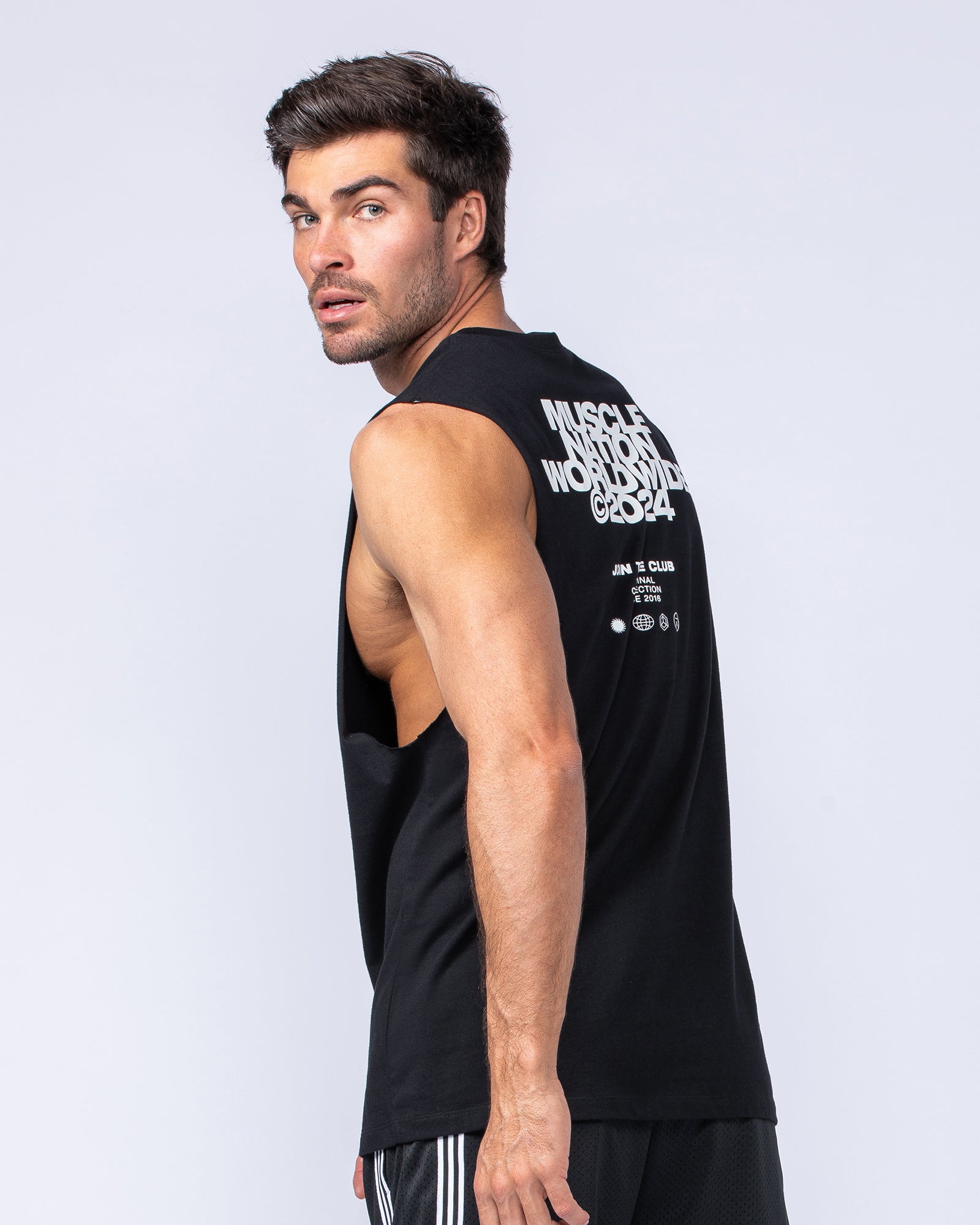 Global Training Tank - Black-Singlets & Tanks-S-112432BLK-S-MNAPPRL34898-3-Muscle Nation