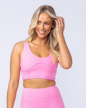 Limitless Longline Bra - Hollywood Pink-Sports Bras-XXS-112401HWPNK-XXS-MNAPPRL32767-1-Muscle Nation
