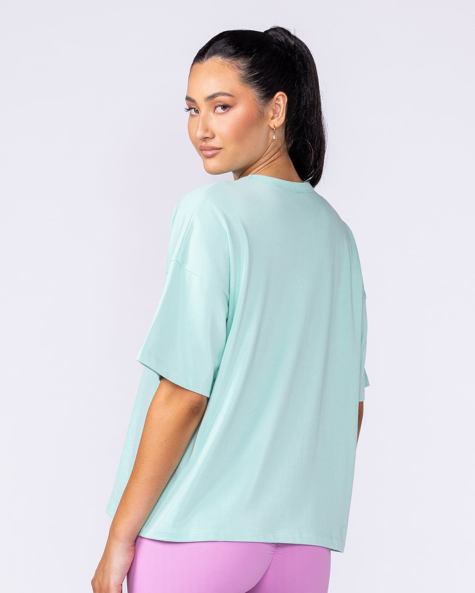 Boxy Fit Tee - Spearmint-T-Shirts-XXS-112538SPMNT-XXS-MNAPPRL45644-2-Muscle Nation
