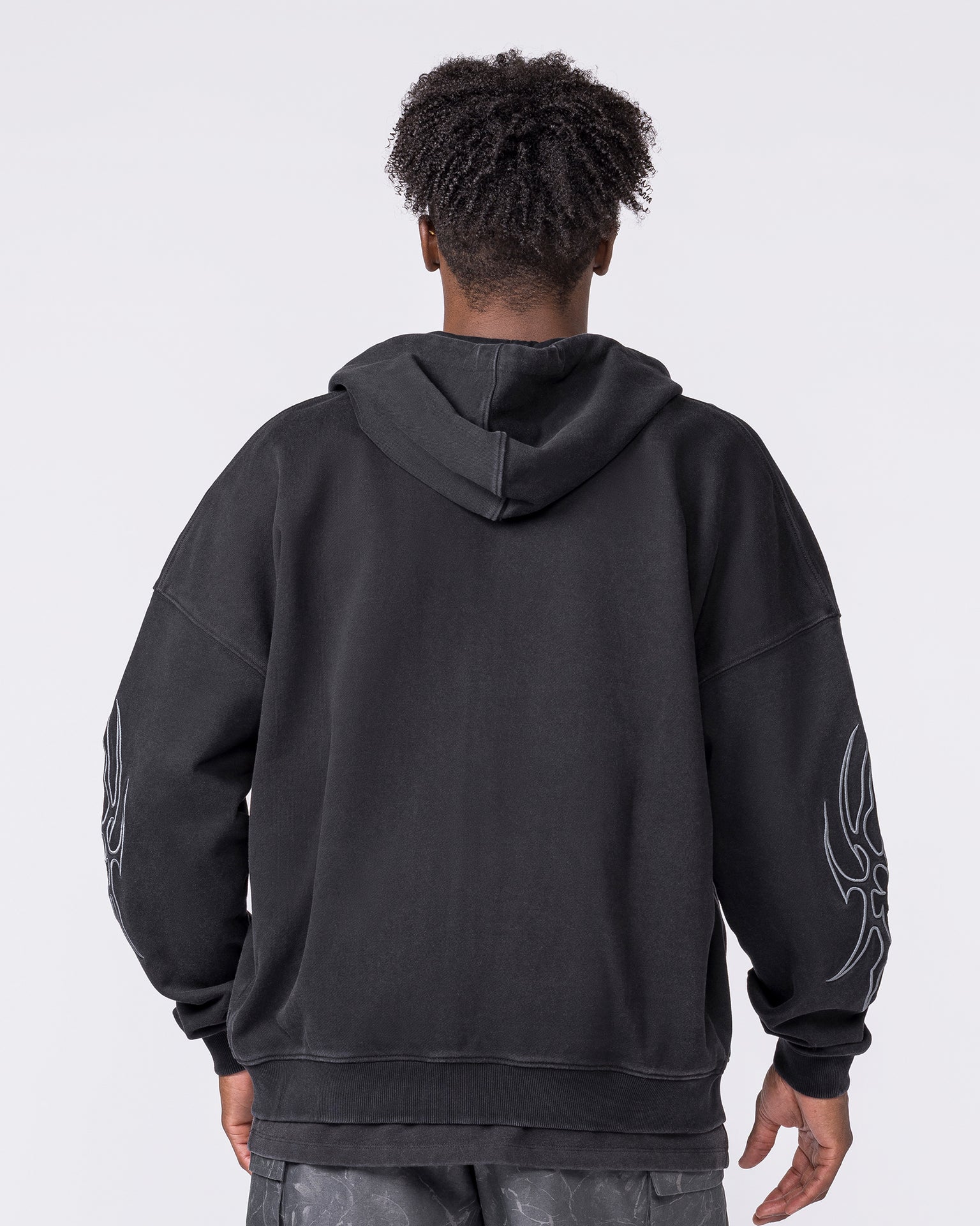 Breakout Vintage Zip Hoodie - Washed Black-Jumpers & Hoodies-XS-032641WSHBLK-XS-MNAPPRL49677-7-Muscle Nation