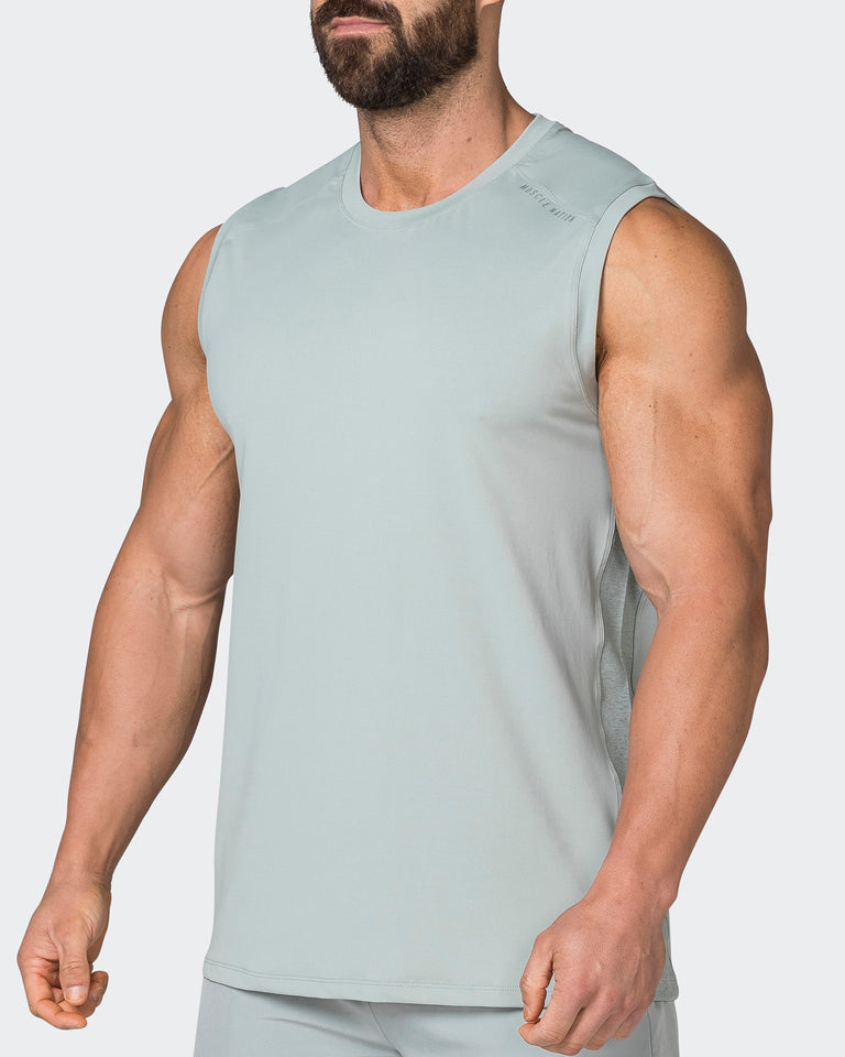 Reflective Running Tank - Foam-Singlets & Tanks-S-042351FOAM-S-MNAPPRL24266-3-Muscle Nation