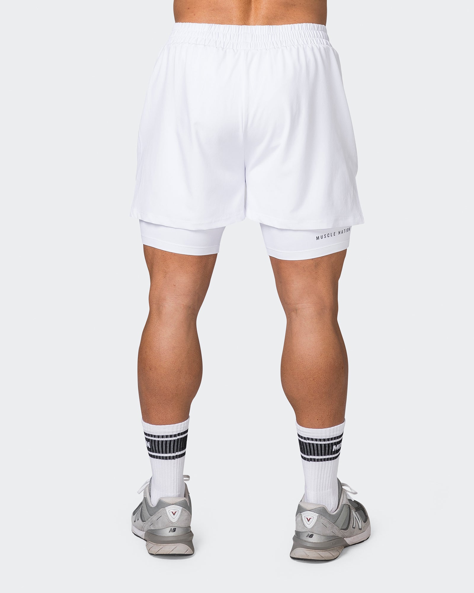 Vigour Training Shorts - White-Shorts-S-042337WHT-S-MNAPPRL24028-6-Muscle Nation