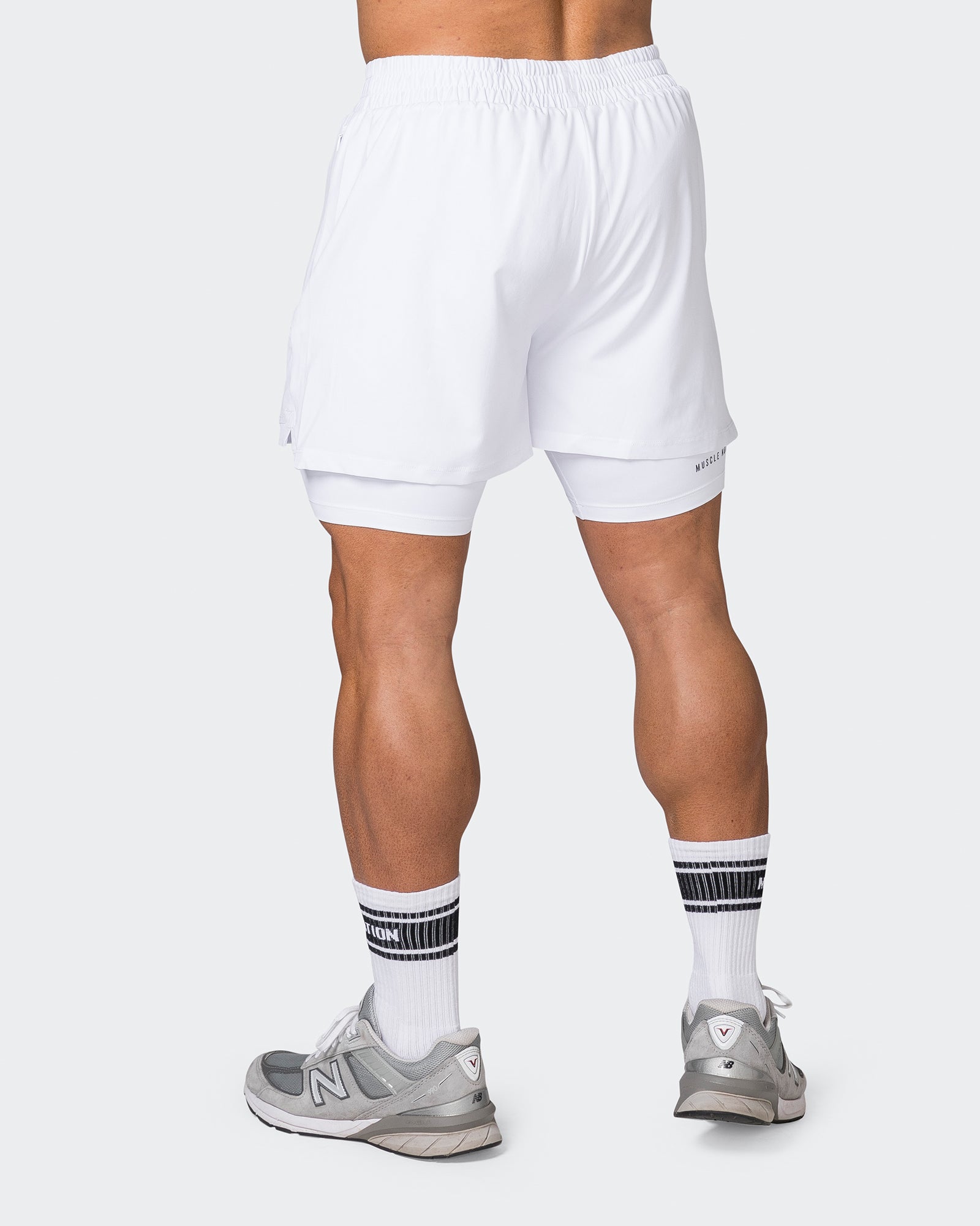 Vigour Training Shorts - White-Shorts-S-042337WHT-S-MNAPPRL24028-5-Muscle Nation