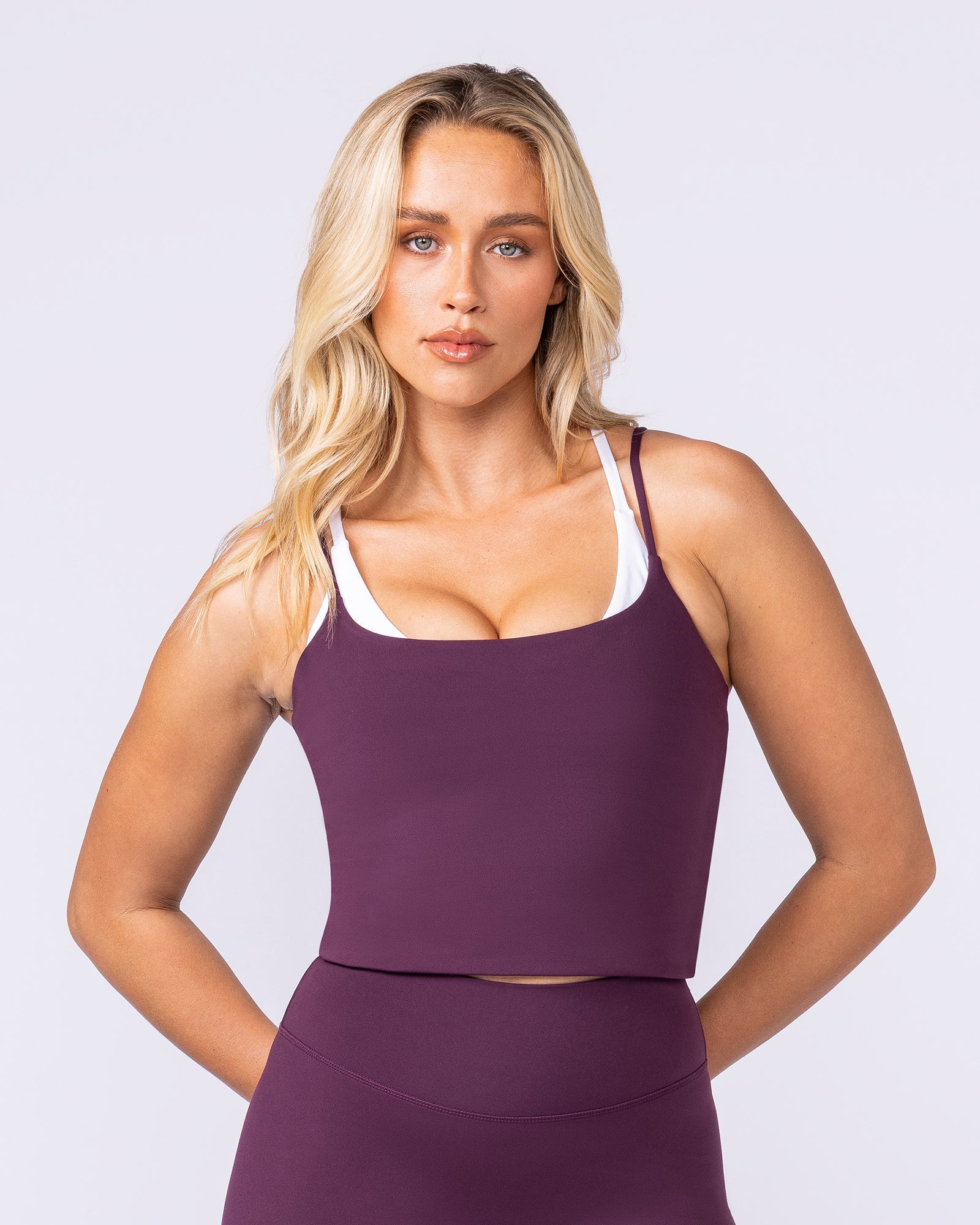 Cami Active Tank - Cranberry-Singlets & Tanks-XXS-112532CBRY-XXS-MNAPPRL45653-1-Muscle Nation