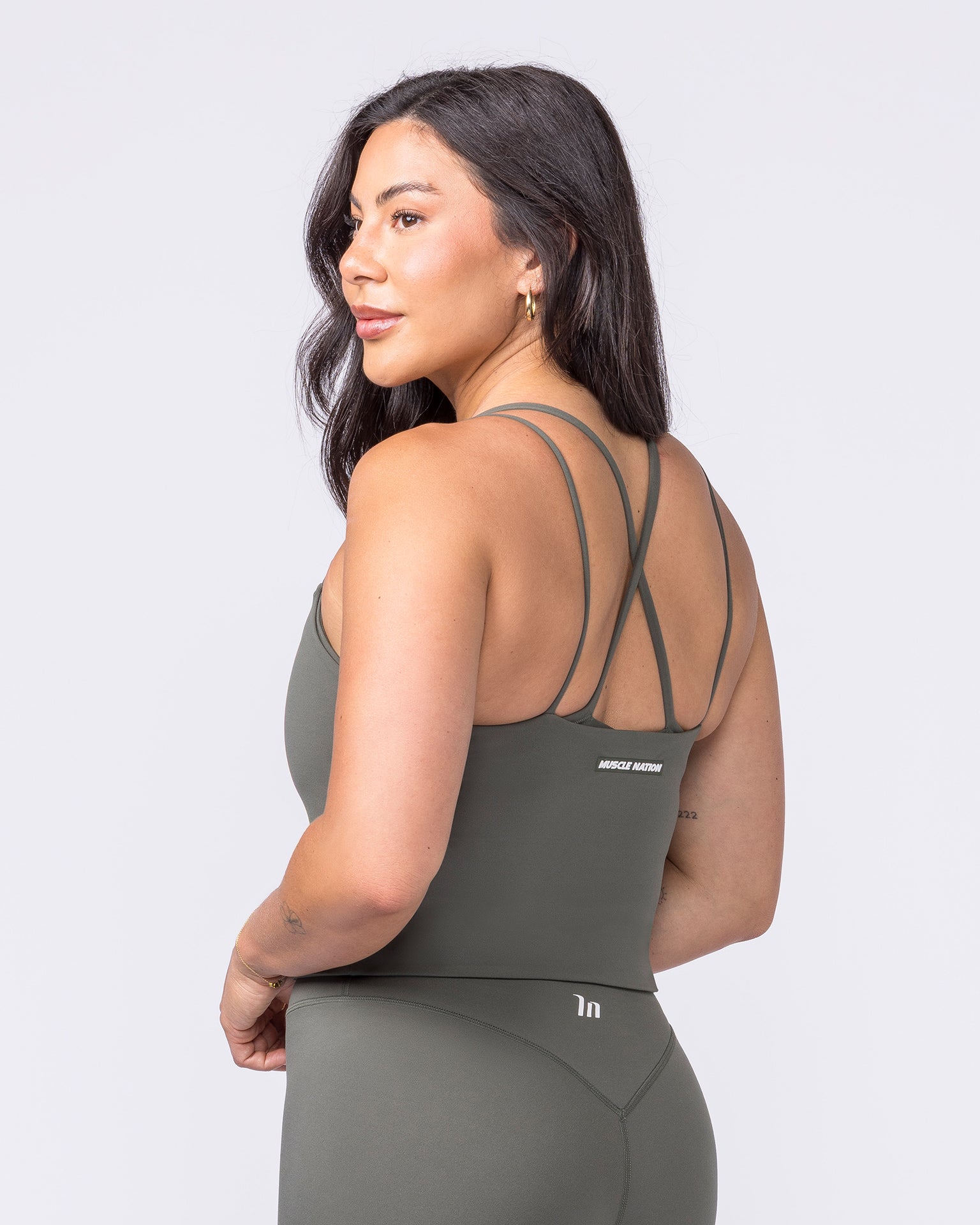 Cami Active Tank - Eucalyptus-Singlets & Tanks-XXS-022605EUYPTS-XXS-MNAPPRL48359-2-Muscle Nation