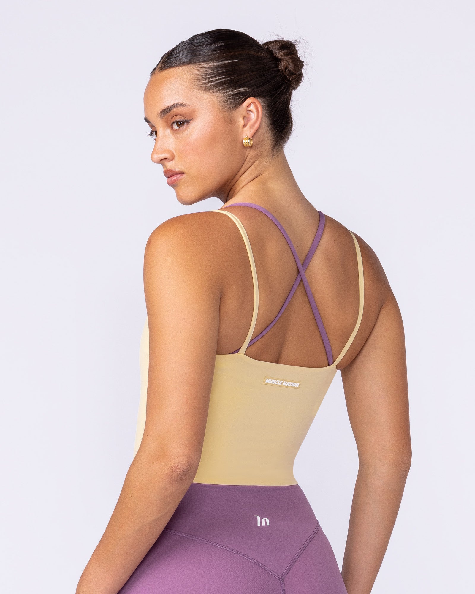 Cami Active Tank - Panna Cotta-Singlets & Tanks-XXS-112532PANCOT-XXS-MNAPPRL45662-2-Muscle Nation