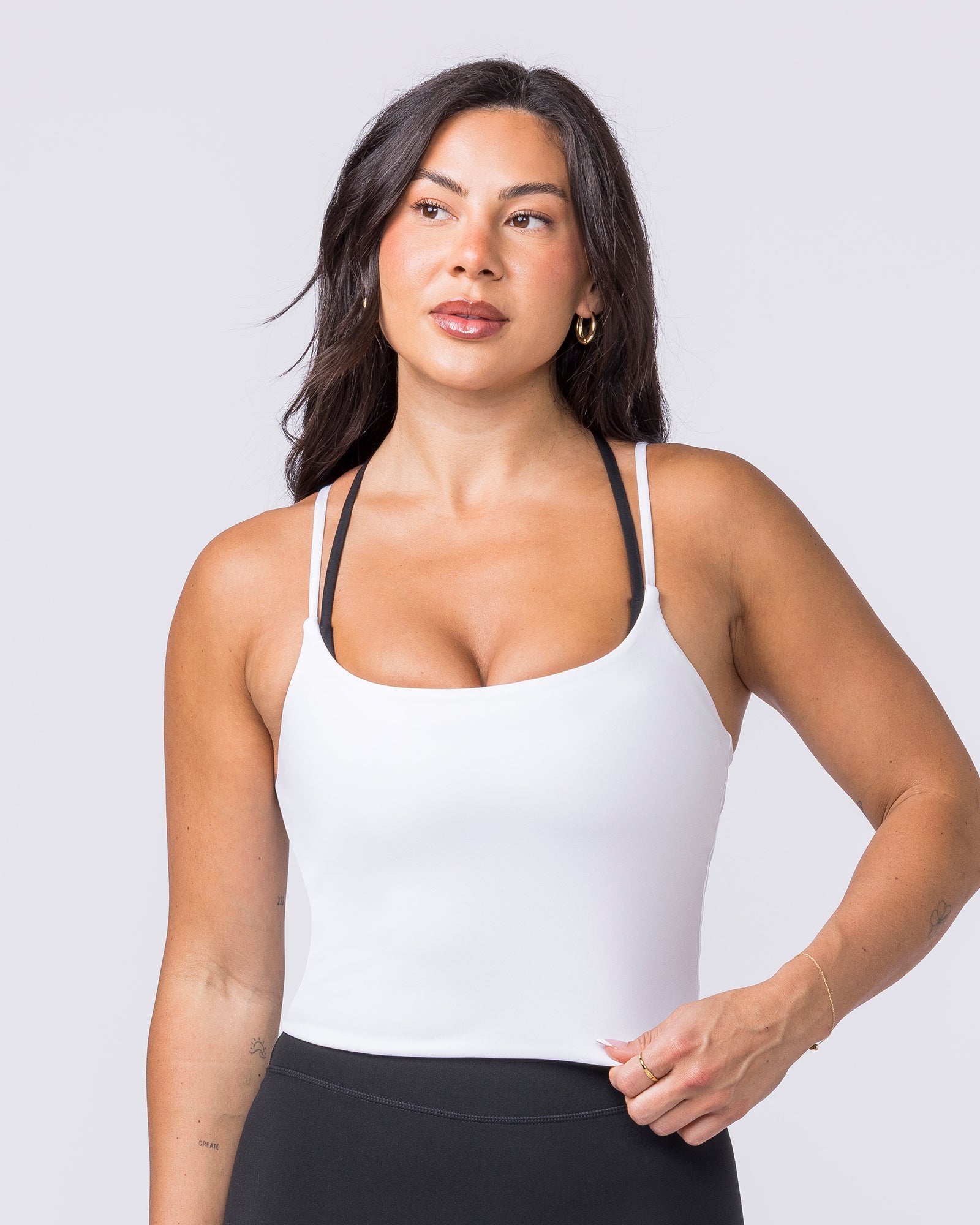 Cami Active Tank - White-Singlets & Tanks-XXS-032544WHT-XXS-MNAPPRL41572-2-Muscle Nation