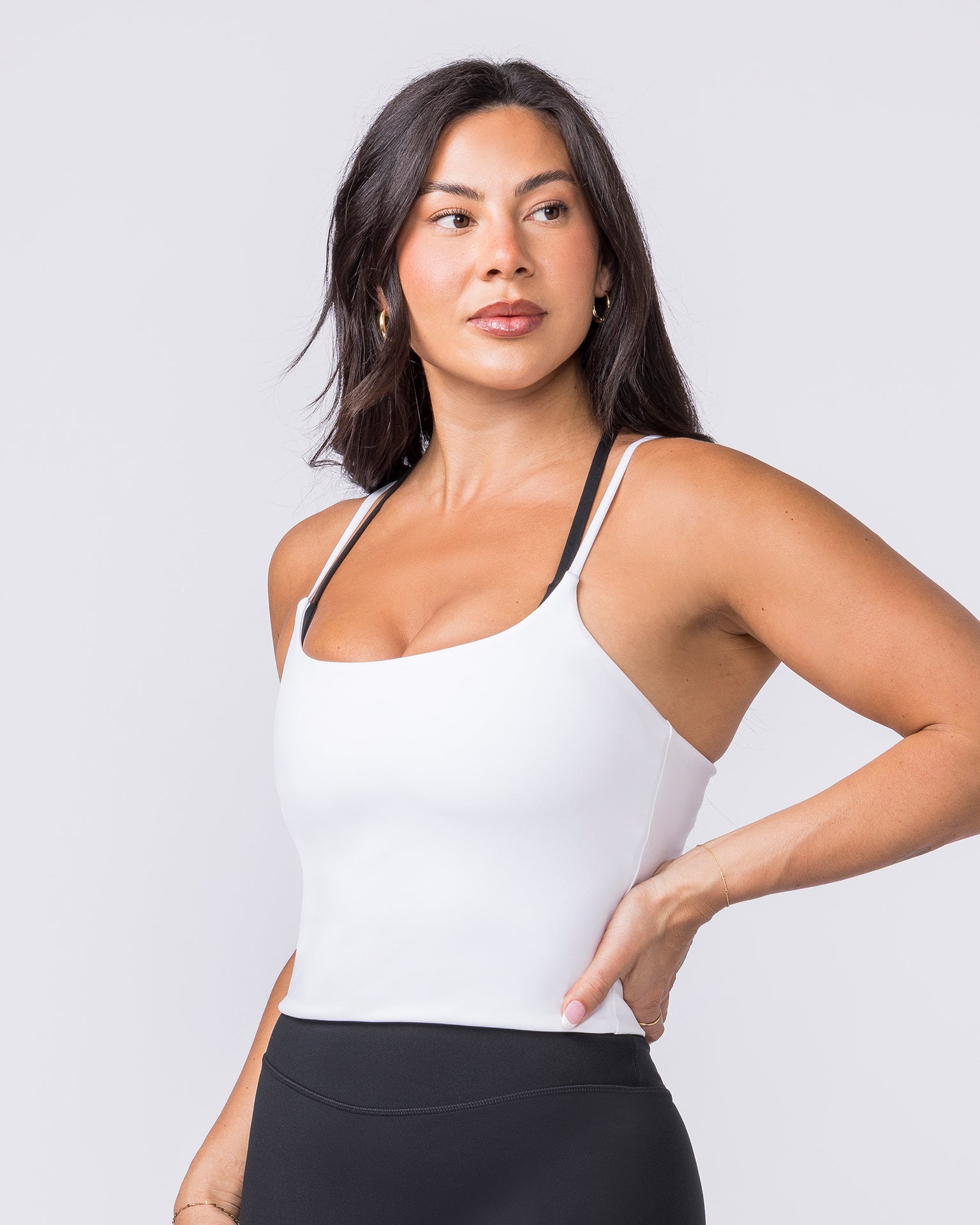 Cami Active Tank - White-Singlets & Tanks-XXS-032544WHT-XXS-MNAPPRL41572-4-Muscle Nation