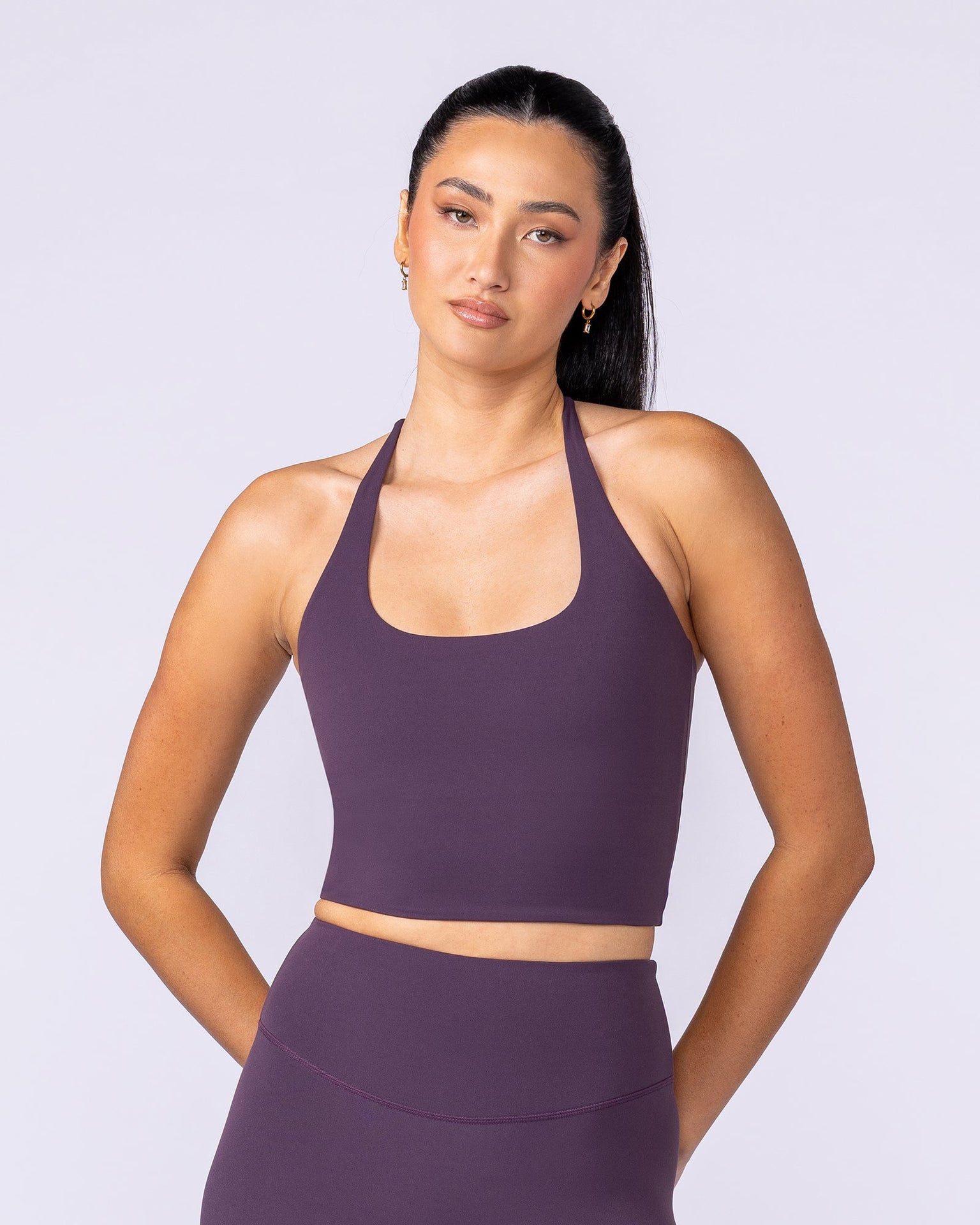 Captivate Bra Tank - Midnight Plum-Singlets & Tanks-XXS-1125109MIDNTPL-XXS-MNAPPRL45725-3-Muscle Nation