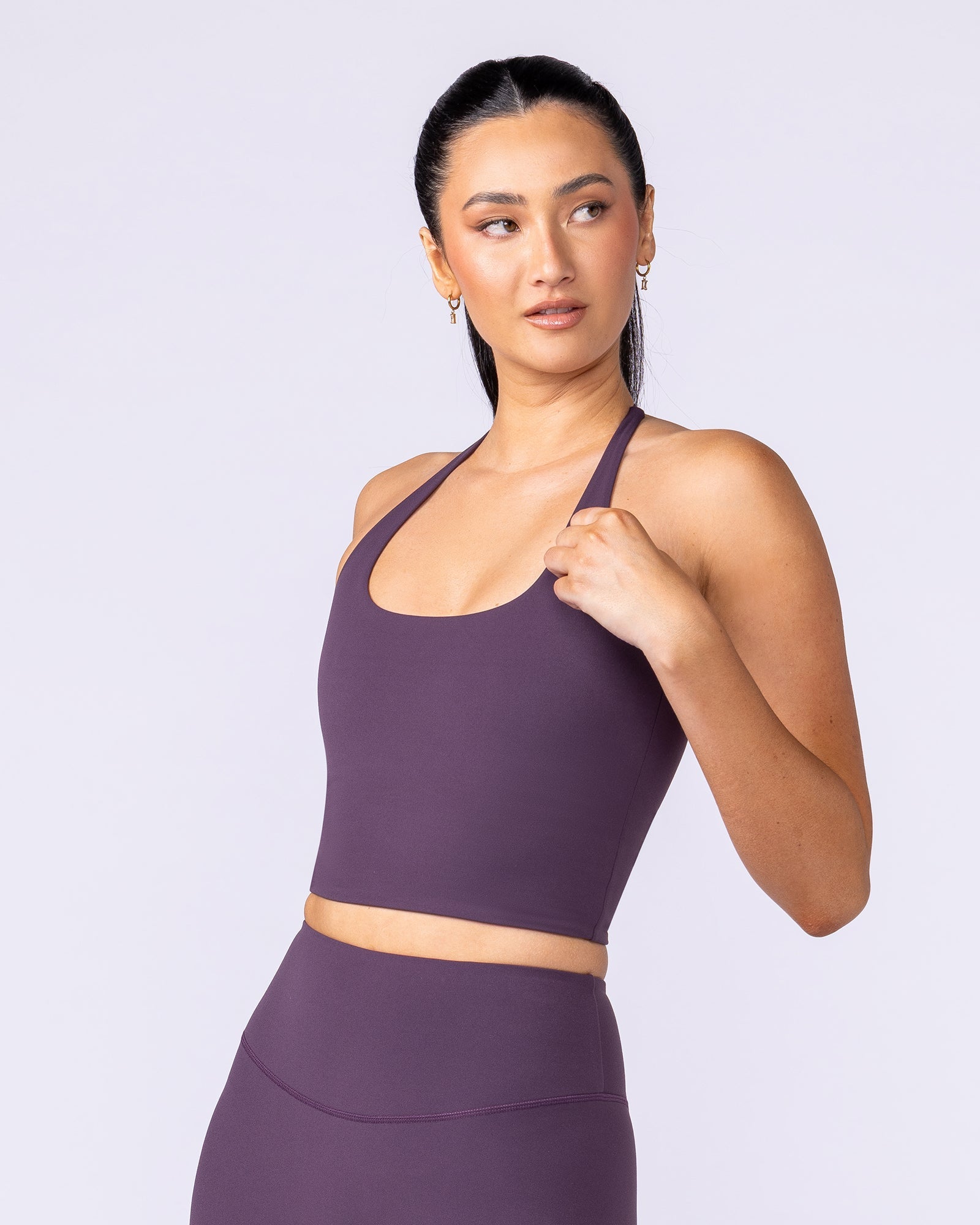 Captivate Bra Tank - Midnight Plum-Singlets & Tanks-XXS-1125109MIDNTPL-XXS-MNAPPRL45725-4-Muscle Nation