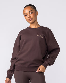 Collective Boxy Pullover - Cocoa-Jumpers & Hoodies-XXS-042603COCOA-XXS-MNAPPRL49892-1-Muscle Nation
