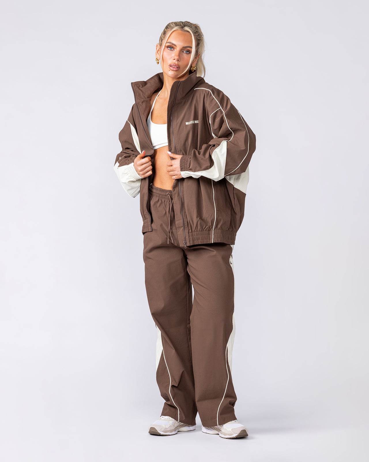 Command Windbreaker Zip Through - Brown