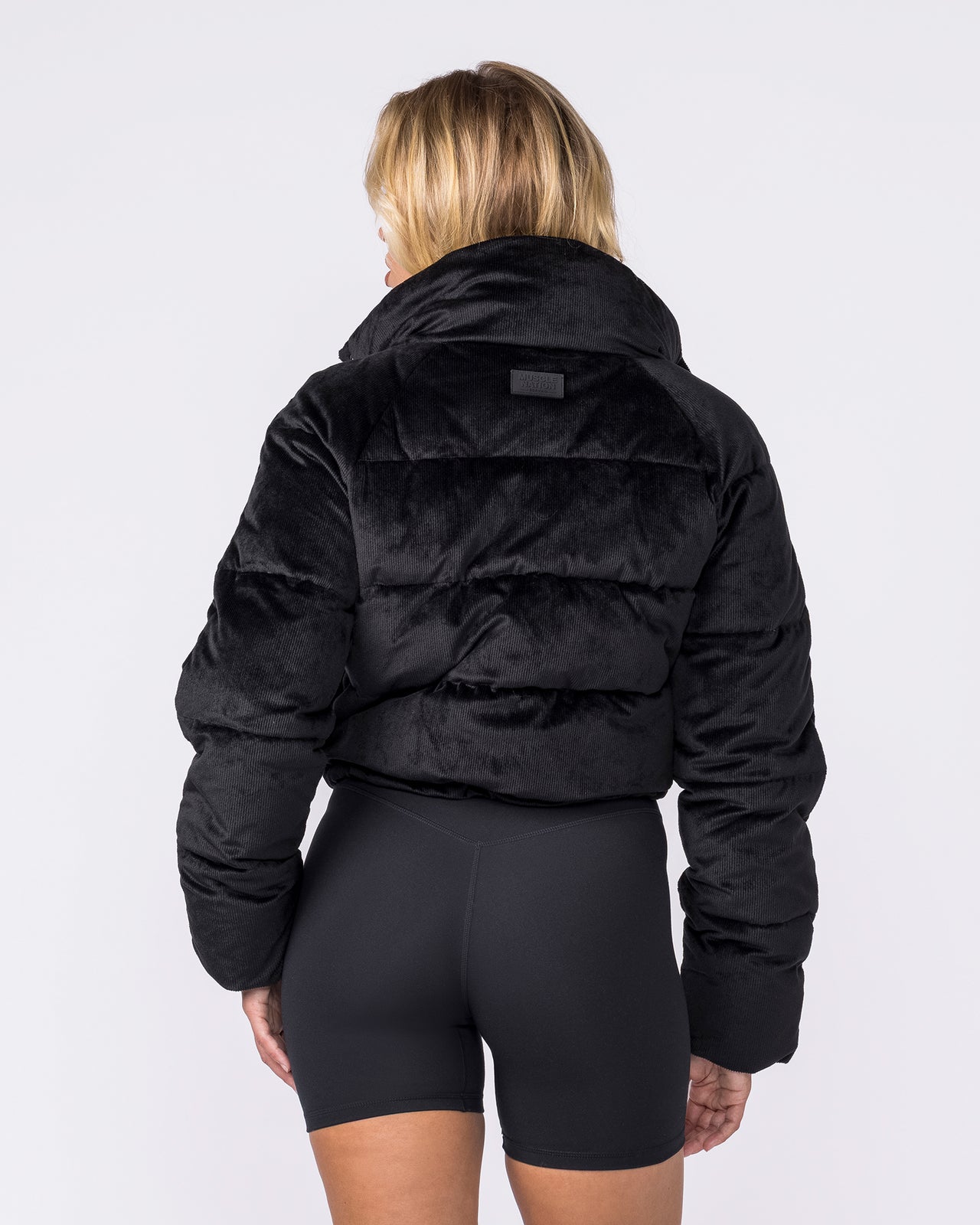 Cord Puffer Jacket - Black-Jackets-XXS-042621BLK-XXS-MNAPPRL50259-6-Muscle Nation