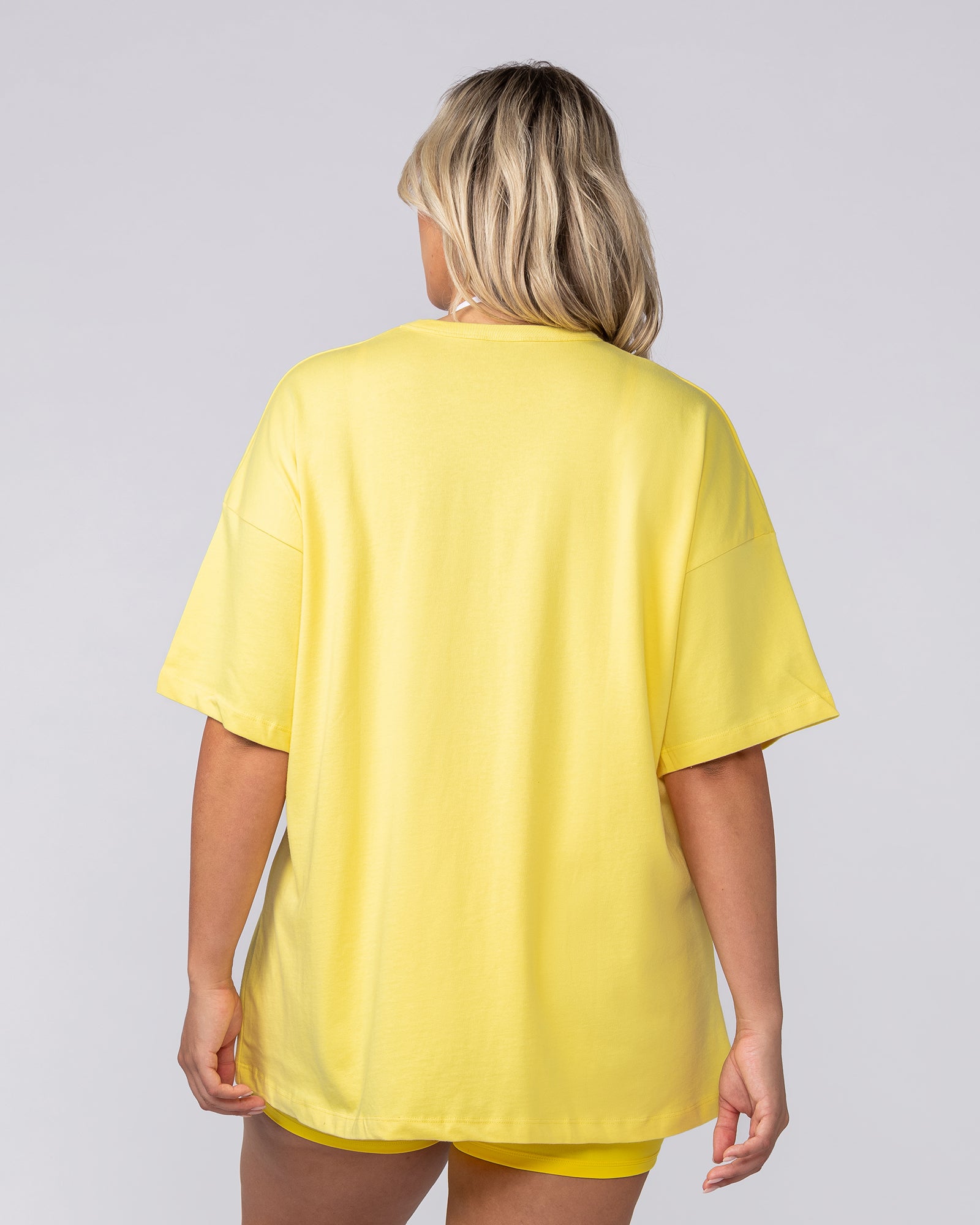 Cosmic Oversized Tee - Pale Buttercup-T-Shirts-XXS-062514PBTRC-XXS-MNAPPRL43136-4-Muscle Nation