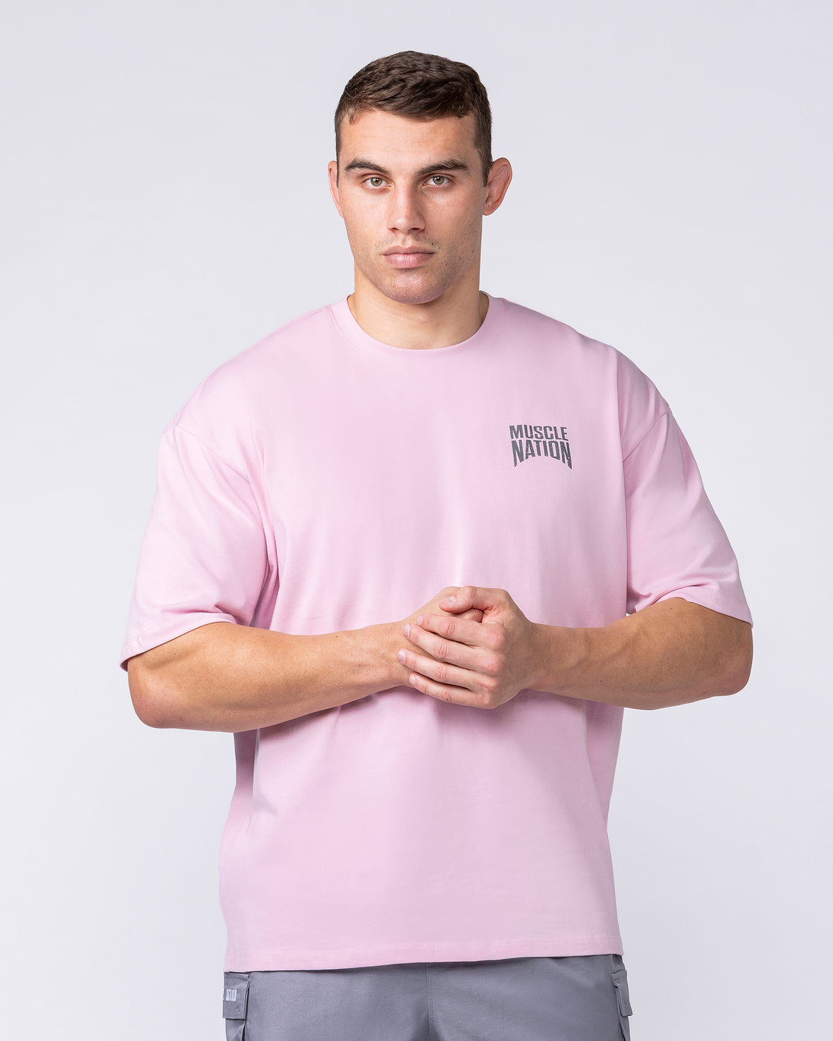 Creed Oversized Tee - Powder Pink