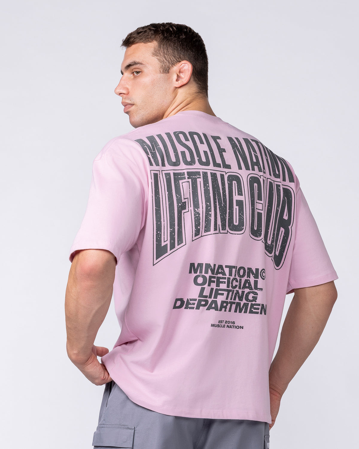 Creed Oversized Tee - Powder Pink