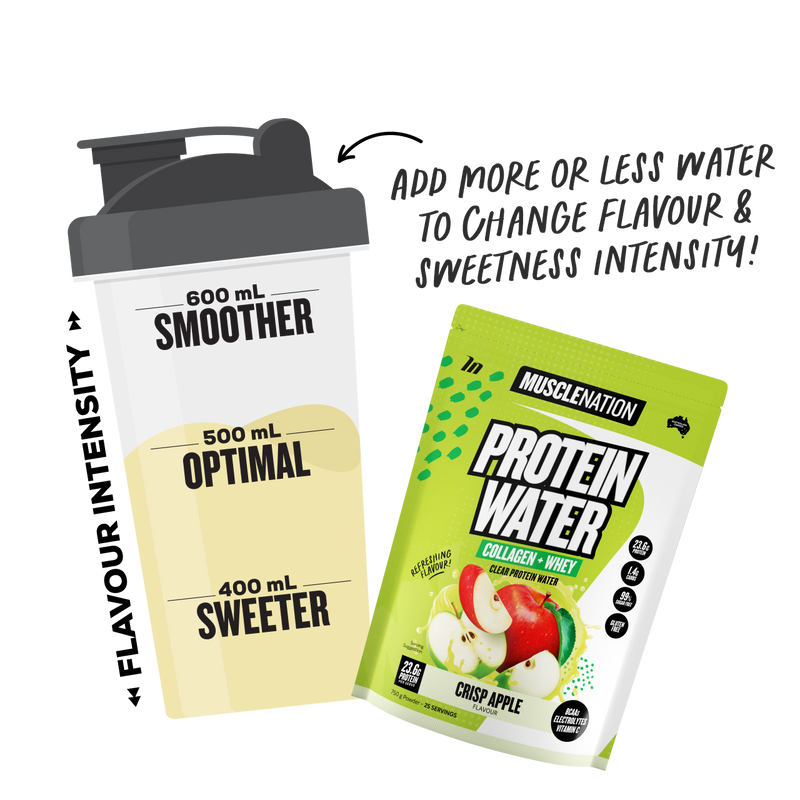 PROTEIN WATER - Crisp Apple - 25 serves 750g-Protein Waters-MNSUPPS0304-9359054001251-3-Muscle Nation