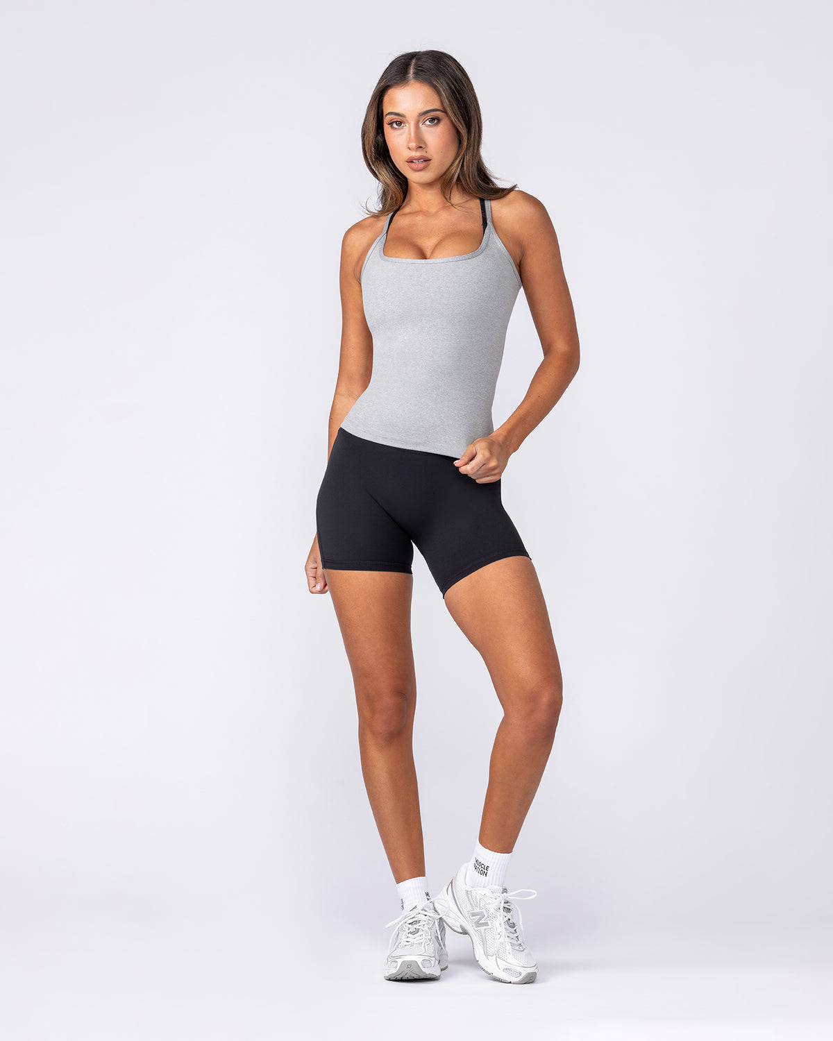 Crush Tank - Light Grey Marl