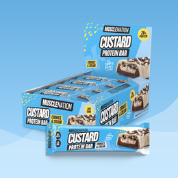 CUSTARD Protein Bar - Cookies & Cream - Box of 12-Protein Bars-MNSUPPS0192-19359054000329-1-Muscle Nation