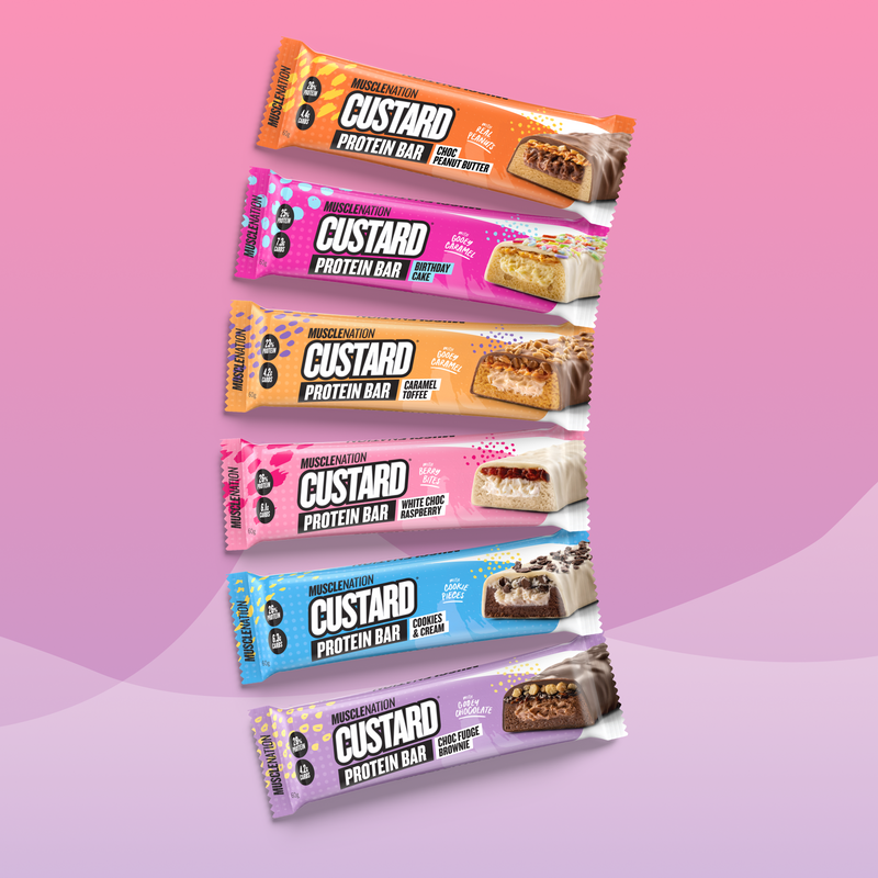CUSTARD Protein Bar - CUSTARD Variety Pack - 6 Bars-Protein Bars-MNSUPPS0177-9359054000063-1-Muscle Nation