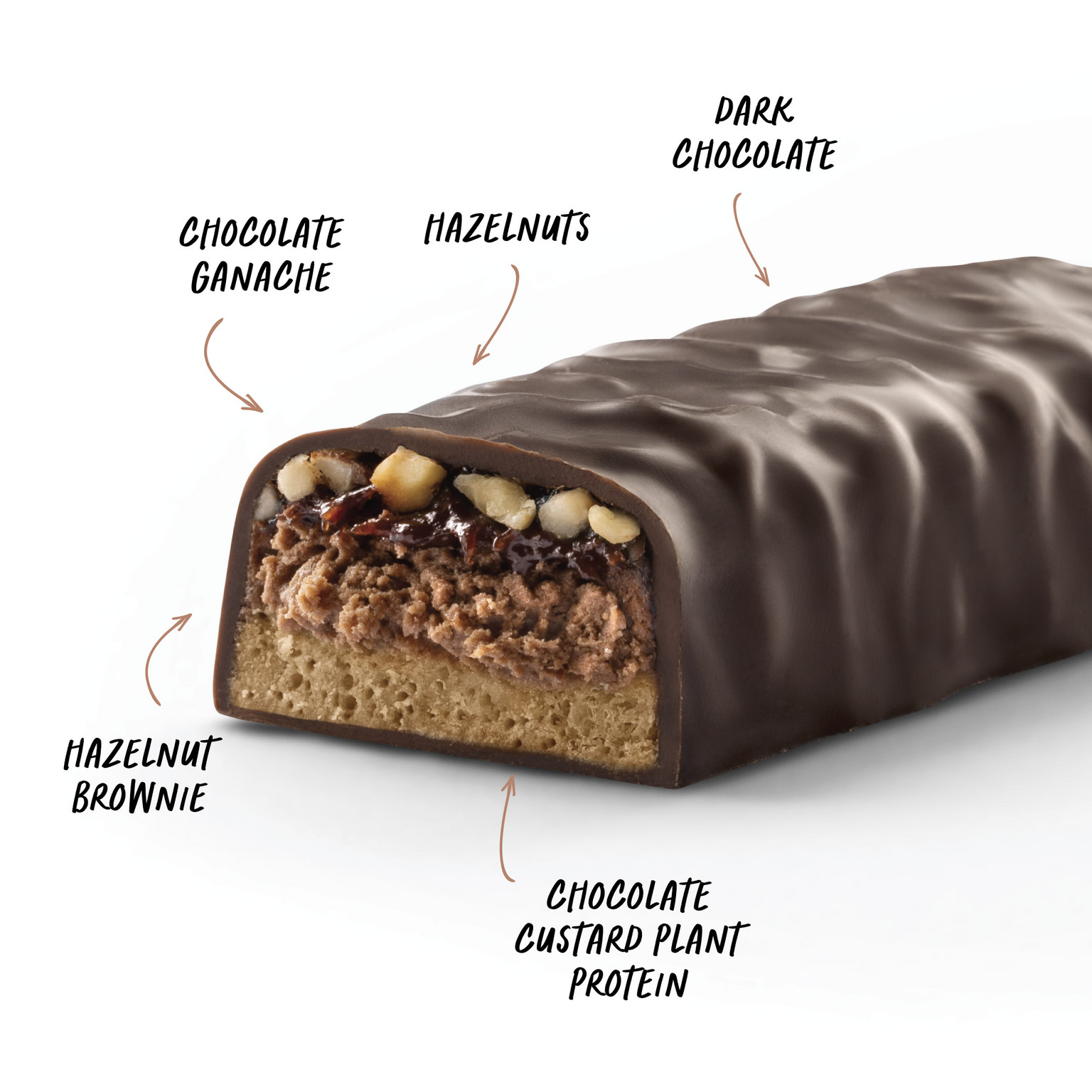 CUSTARD Plant Protein Bar (Vegan) - Choc Hazelnut - Box of 12-Protein Bars-MNSUPPS0199-19359054000077-2-Muscle Nation