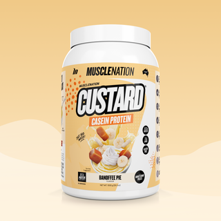 CUSTARD Casein Protein - Banoffee Pie - 25 serves-Custard Casein Powder-MNSUPPS0327-9359054001435-1-Muscle Nation