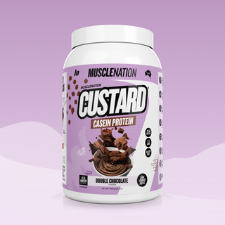 CUSTARD Casein Protein - Double Chocolate - 25 serves-Custard Casein Powder-MNSUPPS0119-9359054001404-1-Muscle Nation